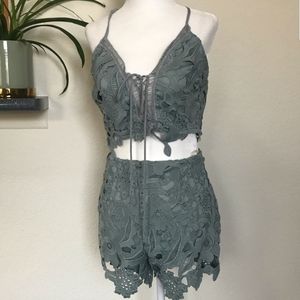 Two piece romper